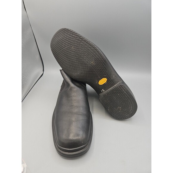 Mens Aquatalia Chelsea Boot Sz 10 - Black - Leather Ankle Boots - Picture 8 of 9